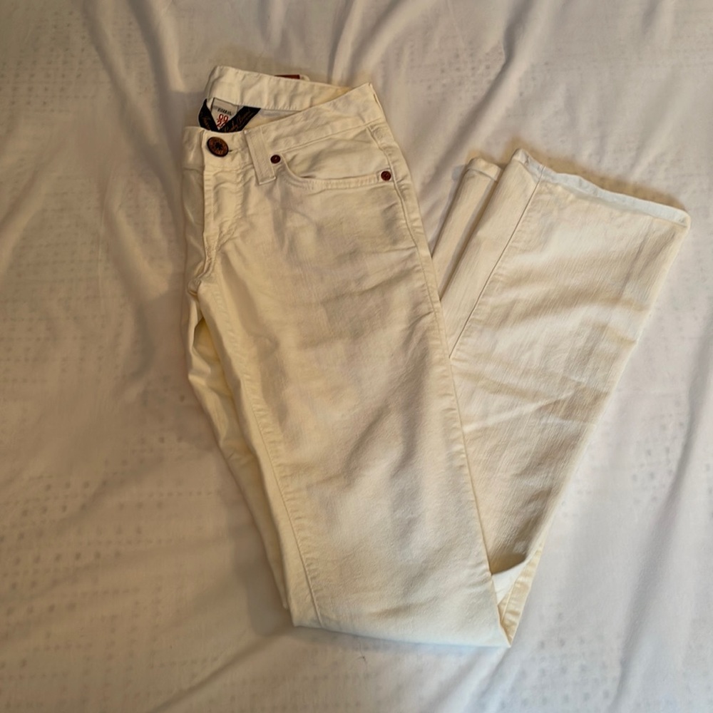 Lucky Brand white jeans! Straight leg. Size 00/24